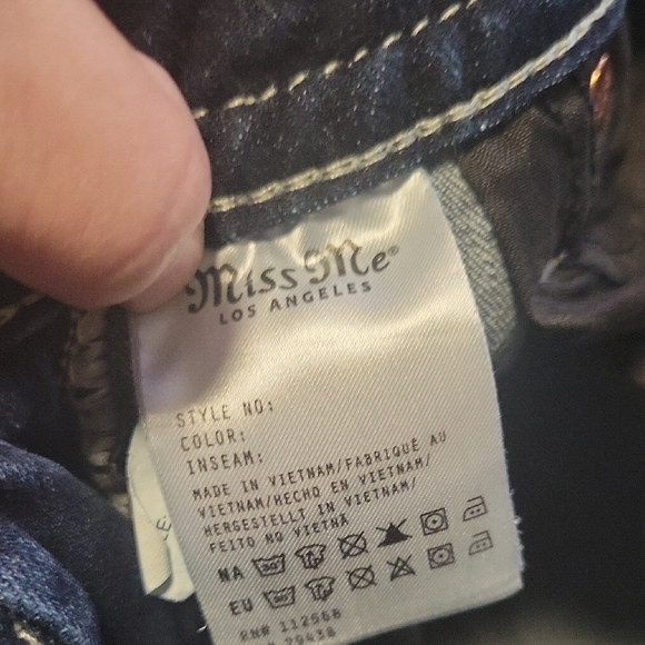 Miss Me Flare Blue Denim Jeans - Picture 5 of 8